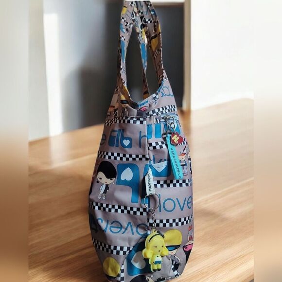 Harajuku Lovers By Gwen Stefani Multicolor Graphic Tote Bag Y2K - Picture 4 of 11